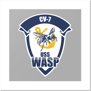 USS Wasp CV-7 Posters and Art